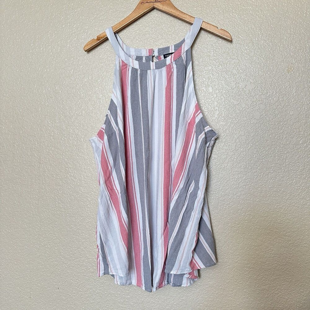 Torrid Size 5 Women's Blouse Top Sleeveless Stretch High‎ Neck Tank Top